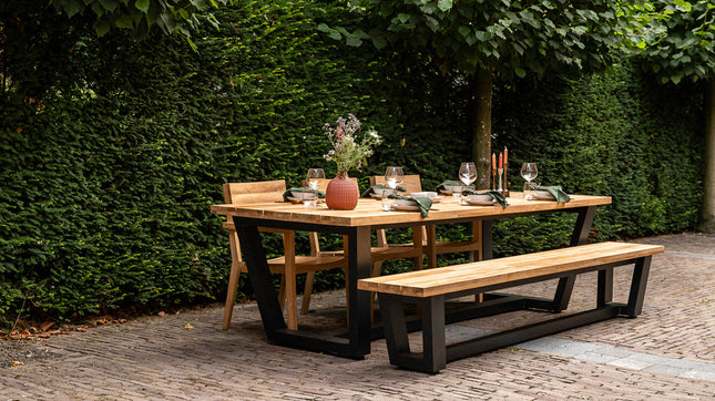 Tuinset | George tuintafel met Norden tuinstoelen