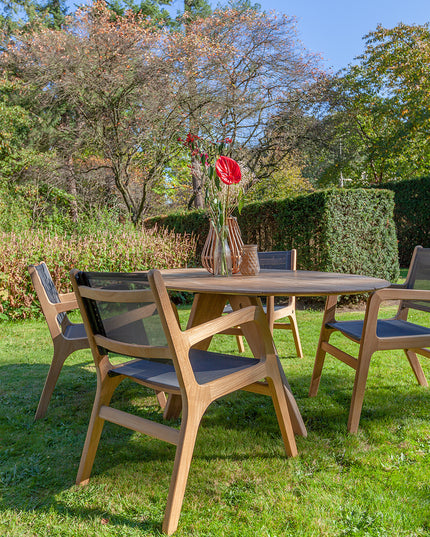 Norden dining tuinstoel met textileen