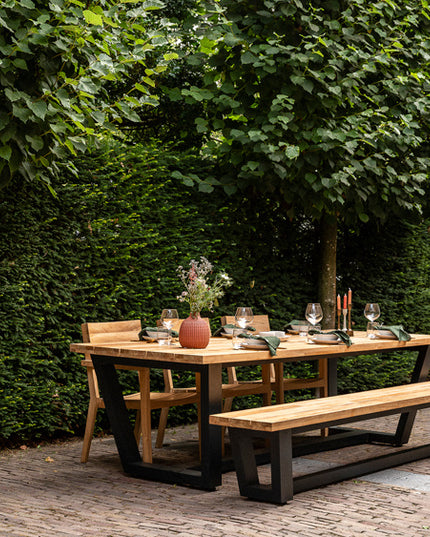 George Tafel | Teakhout & Aluminium | 280 cm