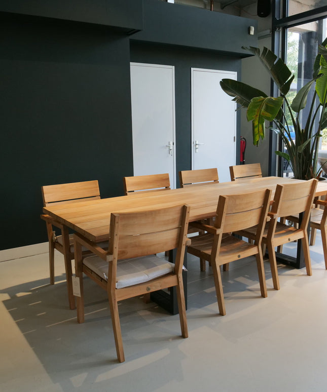Tuinset | Noosa tuintafel met  8 James tuinstoelen