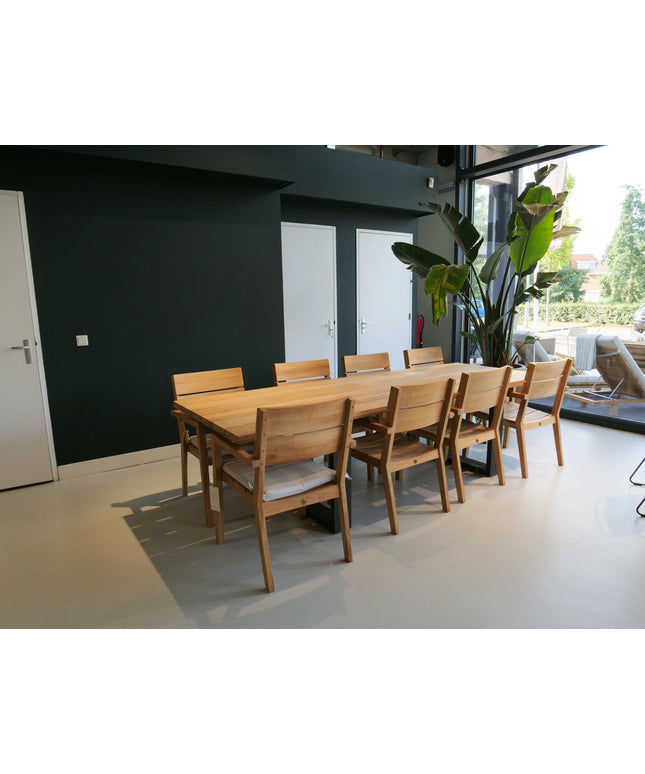Tuinset | Noosa tuintafel met  8 James tuinstoelen